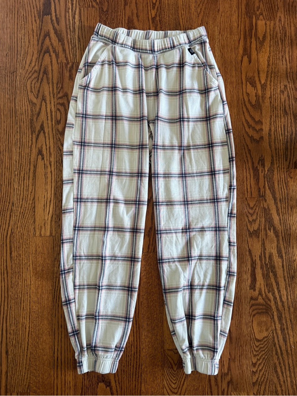Hollister White Plaid Pajama Pants